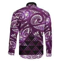 Matariki New Zealand Family Matching Summer Maxi Dress and Hawaiian Shirt NZ Niho Taniwha Maori New Year Purple Galaxy
