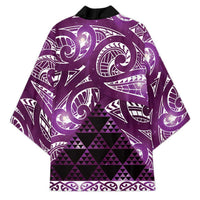 Matariki New Zealand Kimono NZ Niho Taniwha Maori New Year Purple Galaxy LT14 - Polynesian Pride