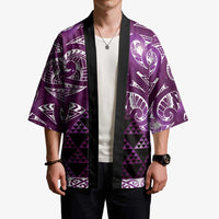 Matariki New Zealand Kimono NZ Niho Taniwha Maori New Year Purple Galaxy LT14 - Polynesian Pride