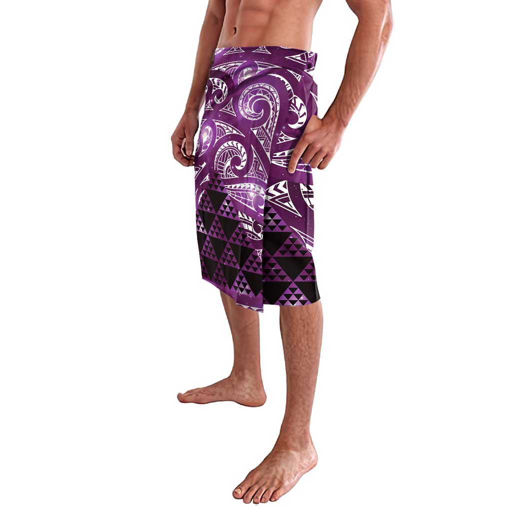 Matariki New Zealand Lavalava NZ Niho Taniwha Maori New Year Purple Galaxy LT14 - Polynesian Pride