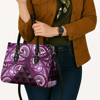 Matariki New Zealand Leather Bag NZ Niho Taniwha Maori New Year Purple Galaxy