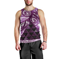 Matariki New Zealand Men Tank Top NZ Niho Taniwha Maori New Year Purple Galaxy LT14 - Polynesian Pride