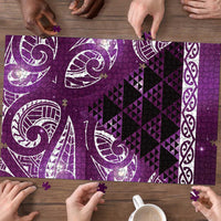Matariki New Zealand Puzzle NZ Niho Taniwha Maori New Year Purple Galaxy LT14 - Polynesian Pride