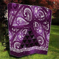 Matariki New Zealand Quilt NZ Niho Taniwha Maori New Year Purple Galaxy LT14 - Polynesian Pride