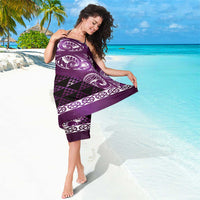 Matariki New Zealand Sarong NZ Niho Taniwha Maori New Year Purple Galaxy LT14 - Polynesian Pride