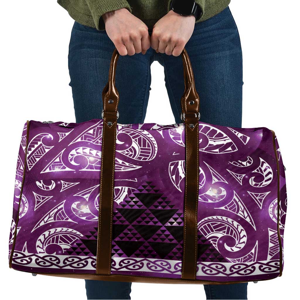 Matariki New Zealand Travel Bag NZ Niho Taniwha Maori New Year Purple Galaxy