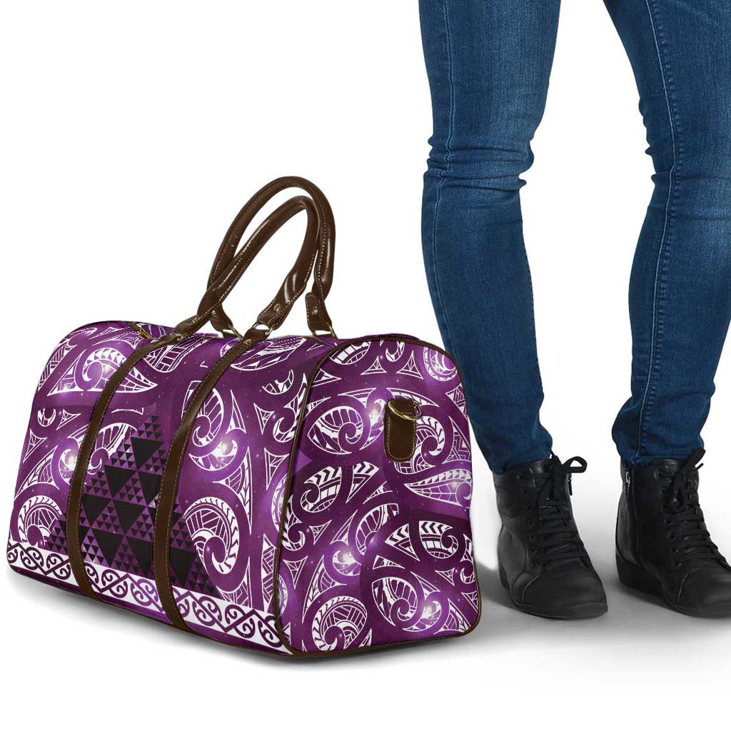 Matariki New Zealand Travel Bag NZ Niho Taniwha Maori New Year Purple Galaxy