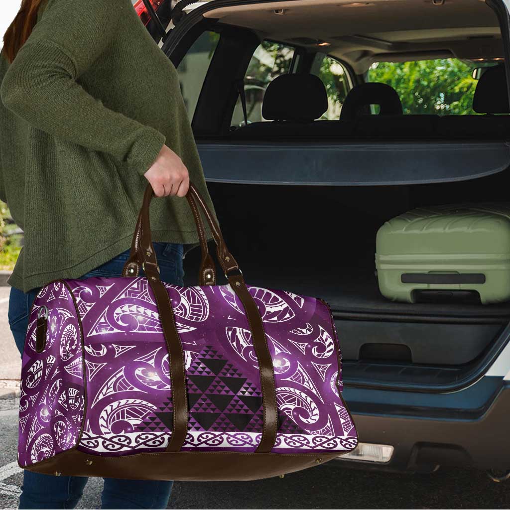Matariki New Zealand Travel Bag NZ Niho Taniwha Maori New Year Purple Galaxy