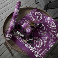 Matariki New Zealand Wrapping Paper NZ Niho Taniwha Maori New Year Purple Galaxy