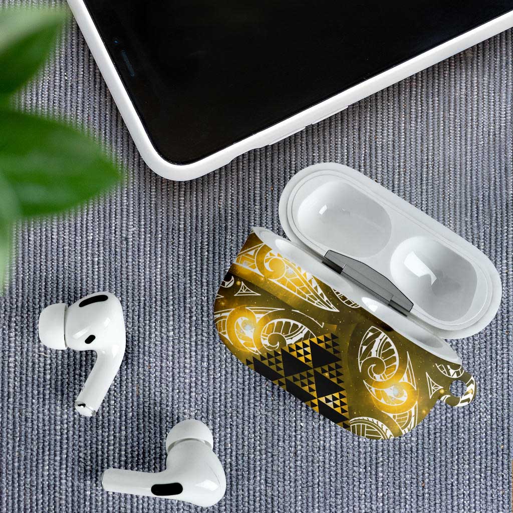 Matariki New Zealand AirPods Case NZ Niho Taniwha Maori New Year Yellow Galaxy