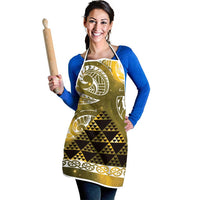 Matariki New Zealand Apron NZ Niho Taniwha Maori New Year Yellow Galaxy LT14 - Polynesian Pride