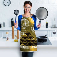 Matariki New Zealand Apron NZ Niho Taniwha Maori New Year Yellow Galaxy LT14 - Polynesian Pride