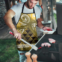 Matariki New Zealand Apron NZ Niho Taniwha Maori New Year Yellow Galaxy LT14 - Polynesian Pride
