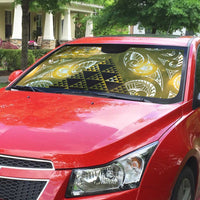 Matariki New Zealand Auto Sun Shade NZ Niho Taniwha Maori New Year Yellow Galaxy LT14 - Polynesian Pride