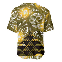 Matariki New Zealand Baseball Jersey NZ Niho Taniwha Maori New Year Yellow Galaxy LT14 - Polynesian Pride