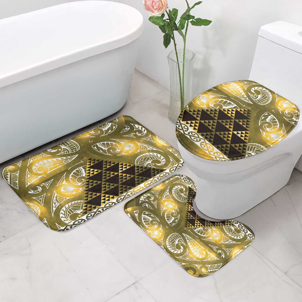 Matariki New Zealand Bathroom Set NZ Niho Taniwha Maori New Year Yellow Galaxy LT14 - Polynesian Pride
