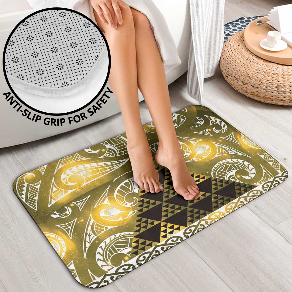 Matariki New Zealand Bathroom Set NZ Niho Taniwha Maori New Year Yellow Galaxy LT14 - Polynesian Pride