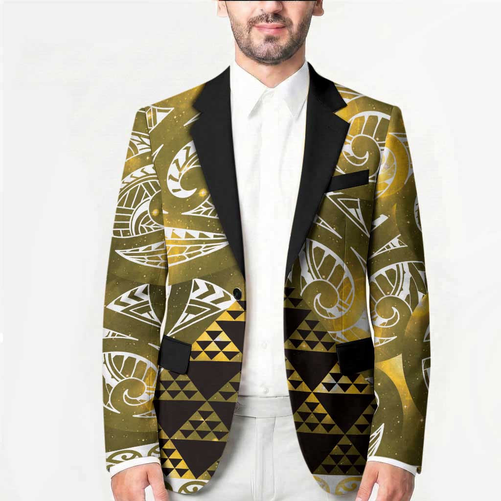 Matariki New Zealand Blazer NZ Niho Taniwha Maori New Year Yellow Galaxy
