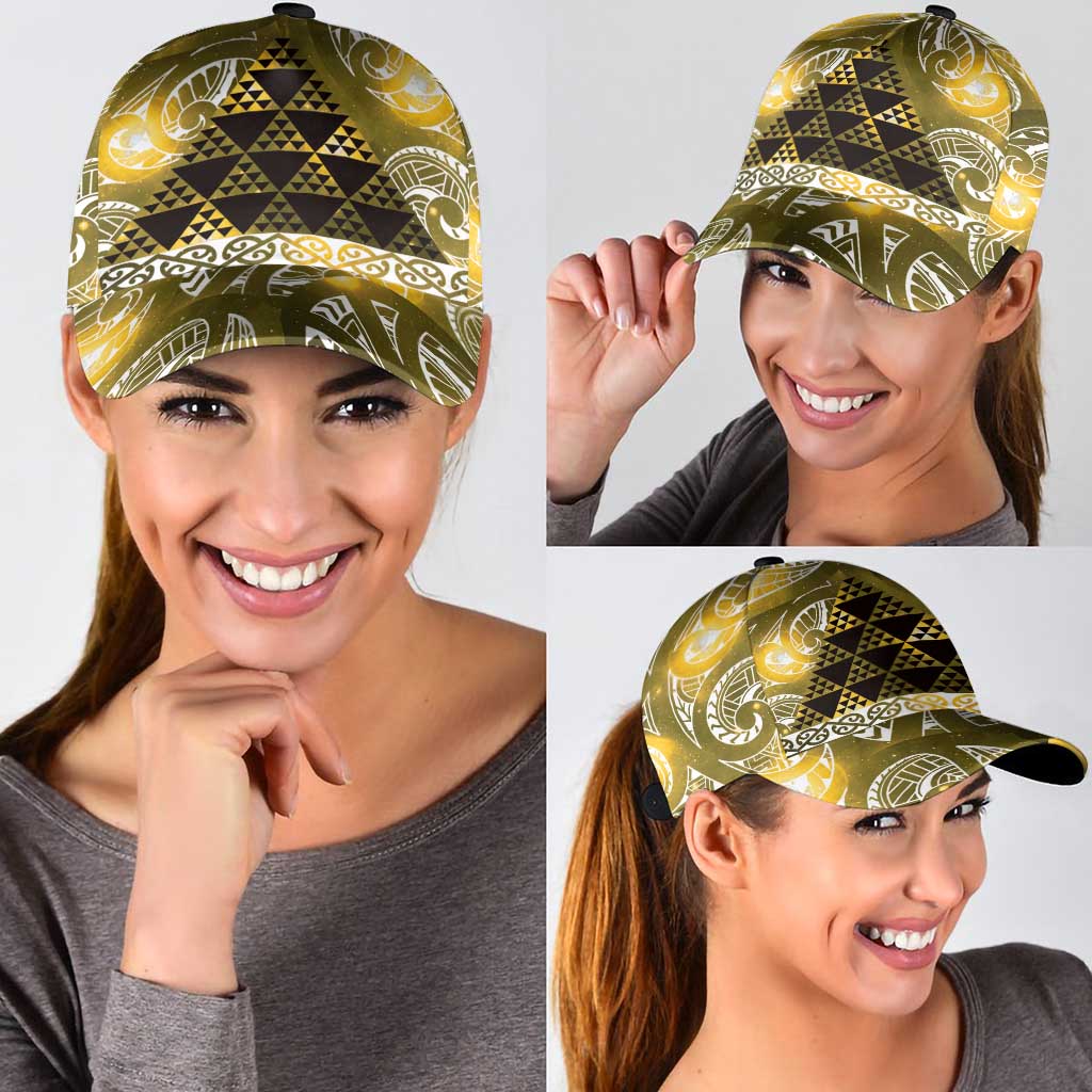 Matariki New Zealand Classic Cap NZ Niho Taniwha Maori New Year Yellow Galaxy LT14 - Polynesian Pride