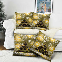 Matariki New Zealand Pillow Cover NZ Niho Taniwha Maori New Year Yellow Galaxy LT14 - Polynesian Pride