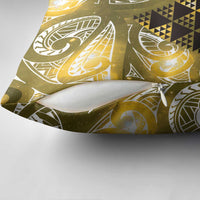 Matariki New Zealand Pillow Cover NZ Niho Taniwha Maori New Year Yellow Galaxy LT14 - Polynesian Pride