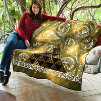 Matariki New Zealand Quilt NZ Niho Taniwha Maori New Year Yellow Galaxy LT14 - Polynesian Pride