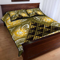 Matariki New Zealand Quilt Bed Set NZ Niho Taniwha Maori New Year Yellow Galaxy LT14 - Polynesian Pride