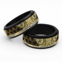 Matariki New Zealand Spinner Ring NZ Niho Taniwha Maori New Year Yellow Galaxy