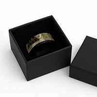 Matariki New Zealand Spinner Ring NZ Niho Taniwha Maori New Year Yellow Galaxy