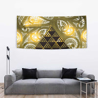 Matariki New Zealand Tapestry NZ Niho Taniwha Maori New Year Yellow Galaxy LT14 - Polynesian Pride