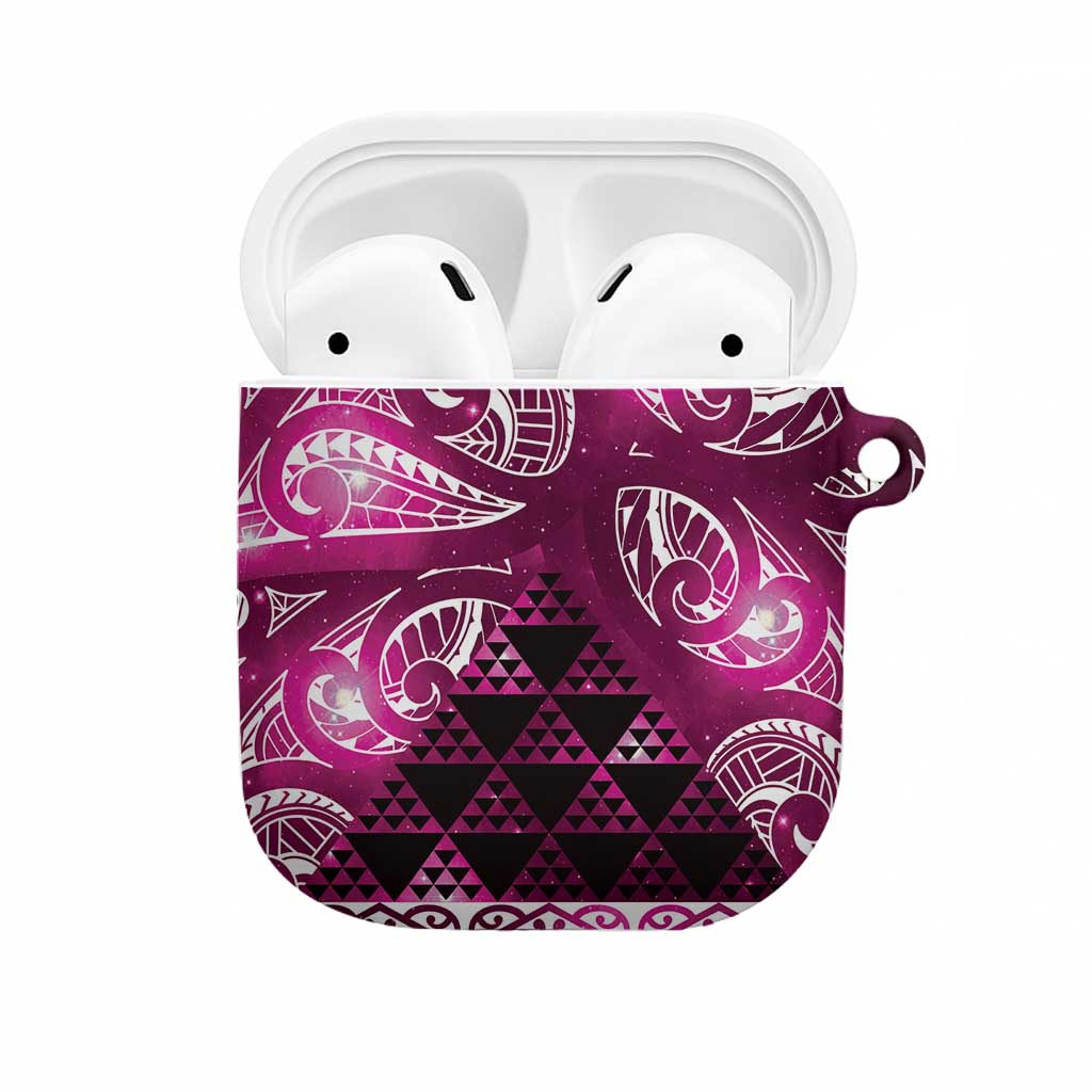 Matariki New Zealand AirPods Case NZ Niho Taniwha Maori New Year Pink Galaxy