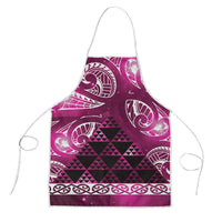 Matariki New Zealand Apron NZ Niho Taniwha Maori New Year Pink Galaxy LT14 Pink - Polynesian Pride