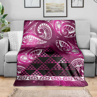 Matariki New Zealand Blanket NZ Niho Taniwha Maori New Year Pink Galaxy LT14 - Polynesian Pride