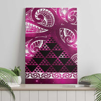 Matariki New Zealand Canvas Wall Art NZ Niho Taniwha Maori New Year Pink Galaxy LT14 - Polynesian Pride