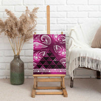 Matariki New Zealand Canvas Wall Art NZ Niho Taniwha Maori New Year Pink Galaxy LT14 - Polynesian Pride