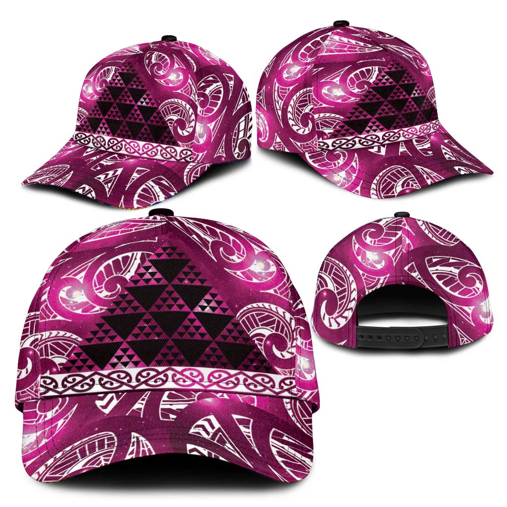 Matariki New Zealand Classic Cap NZ Niho Taniwha Maori New Year Pink Galaxy LT14 - Polynesian Pride