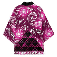Matariki New Zealand Kimono NZ Niho Taniwha Maori New Year Pink Galaxy LT14 - Polynesian Pride