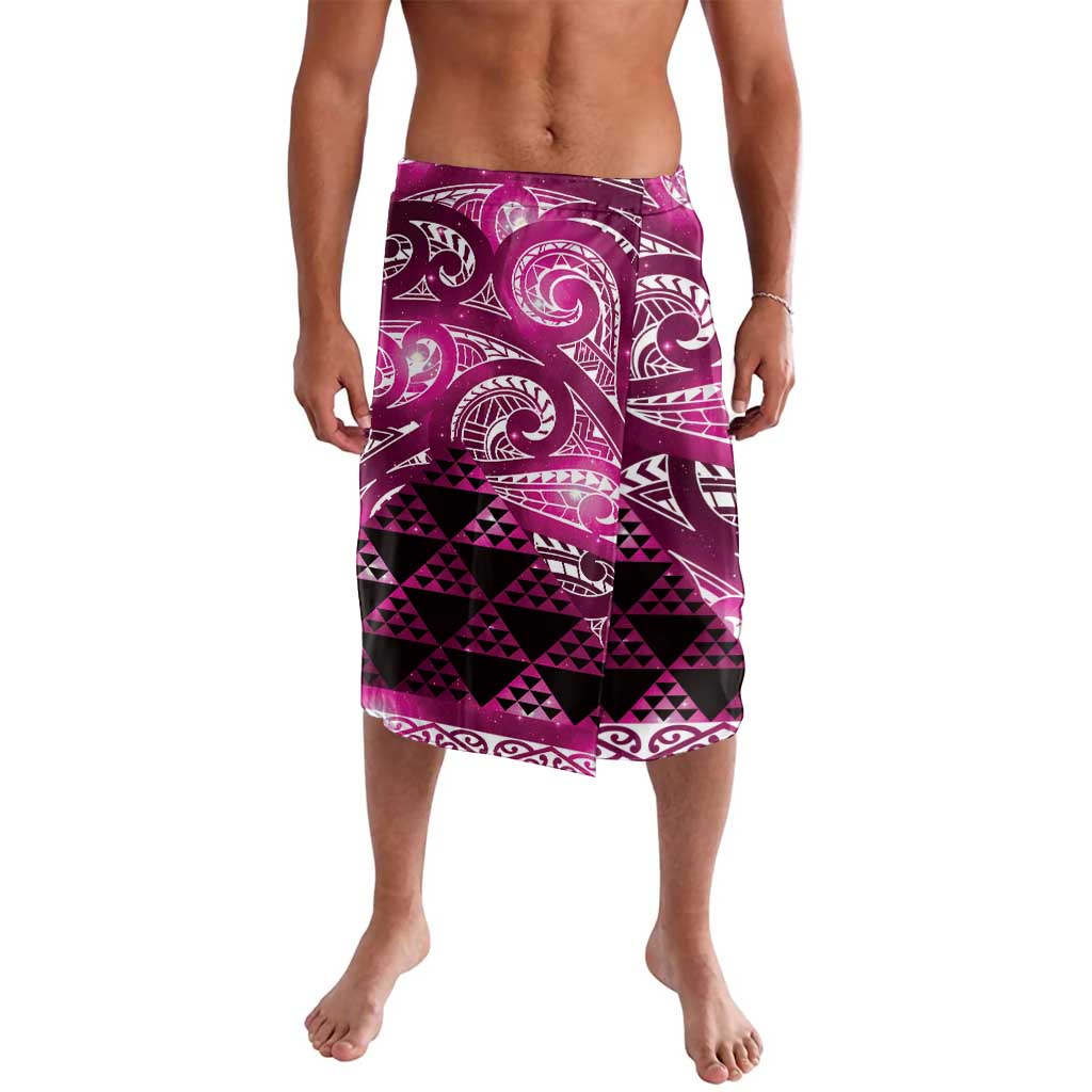 Matariki New Zealand Lavalava NZ Niho Taniwha Maori New Year Pink Galaxy LT14 Pink - Polynesian Pride