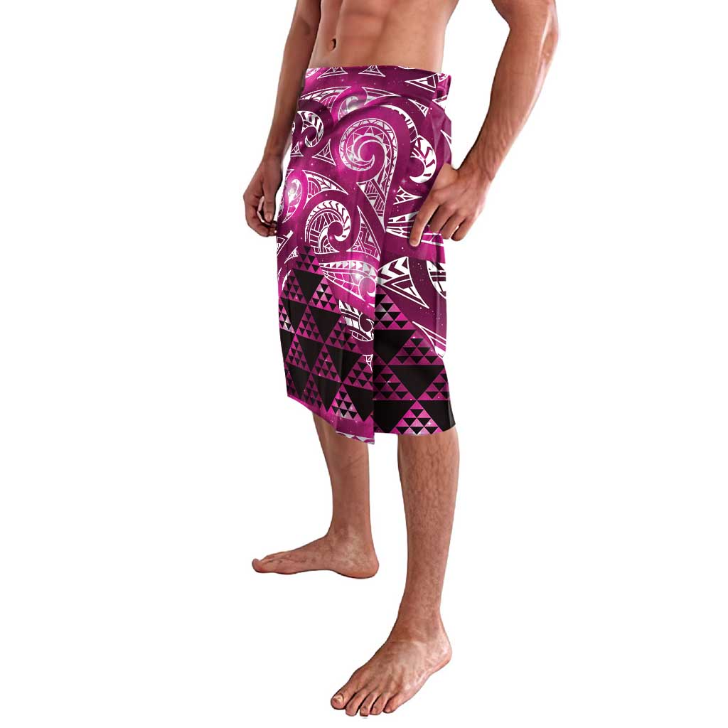 Matariki New Zealand Lavalava NZ Niho Taniwha Maori New Year Pink Galaxy LT14 - Polynesian Pride