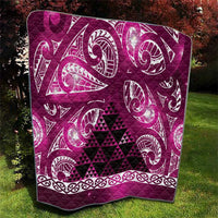 Matariki New Zealand Quilt NZ Niho Taniwha Maori New Year Pink Galaxy LT14 - Polynesian Pride
