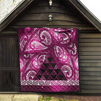 Matariki New Zealand Quilt NZ Niho Taniwha Maori New Year Pink Galaxy LT14 - Polynesian Pride