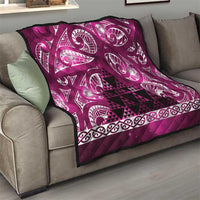Matariki New Zealand Quilt NZ Niho Taniwha Maori New Year Pink Galaxy LT14 - Polynesian Pride