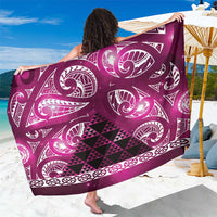 Matariki New Zealand Sarong NZ Niho Taniwha Maori New Year Pink Galaxy LT14 One Size 44 x 66 inches Pink - Polynesian Pride