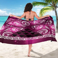 Matariki New Zealand Sarong NZ Niho Taniwha Maori New Year Pink Galaxy LT14 - Polynesian Pride