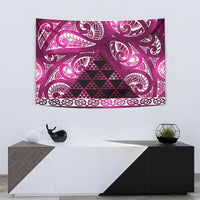 Matariki New Zealand Tapestry NZ Niho Taniwha Maori New Year Pink Galaxy LT14 - Polynesian Pride