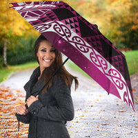 Matariki New Zealand Umbrella NZ Niho Taniwha Maori New Year Pink Galaxy LT14 - Polynesian Pride