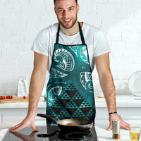 Matariki New Zealand Apron NZ Niho Taniwha Maori New Year Cyan Galaxy LT14 - Polynesian Pride