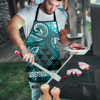 Matariki New Zealand Apron NZ Niho Taniwha Maori New Year Cyan Galaxy LT14 - Polynesian Pride