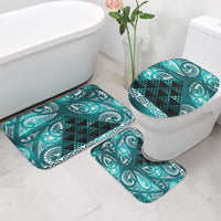 Matariki New Zealand Bathroom Set NZ Niho Taniwha Maori New Year Cyan Galaxy LT14 - Polynesian Pride