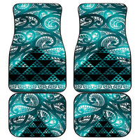 Matariki New Zealand Car Mats NZ Niho Taniwha Maori New Year Cyan Galaxy